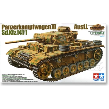Tamiya 35215 1/35 Panzerkampfwagen III Ausf.Sd.Kfz.141/1 Tankı Ekran Tahsil Oyuncak Plastik Montaj Yapı model seti