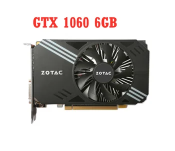 Için ZOTAC Kartları Orijinal GTX 1060 6GB GPU Grafik Kartı GeForce nVIDIA GTX1060 6GD5 192Bit Masaüstü Harita PCI - E X16 HDMI