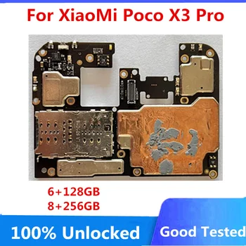 128GB 256GB Orijinal Unlocked Anakart İçin Xiaomi Poco X3 Pro Anakart Devreler Mantık Kurulu Android İŞLETİM SİSTEMİ Yüklü Tam Çalışma