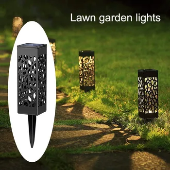 Açık Su Geçirmez Güneş İçi Boş LED lamba ışığı Kontrol İndüksiyon Çim bahçe lambası Güneş ışığı İndüksiyon bahçe lambası