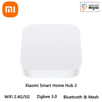 Xiao mi akıllı ev Hub 2 Zigbee 3.0 akıllı Çok Modlu Ağ Geçidi Wifi 5GHz 2.4 GHz Bluetooth örgü mi jia mi ev Kontrol Merkezi